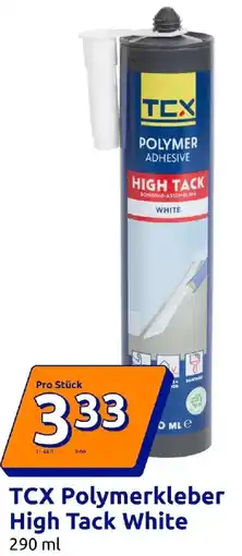 Action TCX Polymerkleber High Tack White Angebot