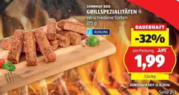 Hofer Sonnhof BBQ Grillspezialitäten Angebot