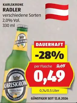 Hofer Karlskrone Radler Angebot
