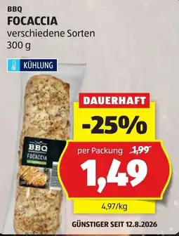 Hofer BBQ Focaccia Angebot