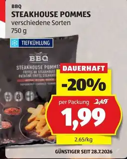 Hofer BBQ Steakhouse Pommes Angebot