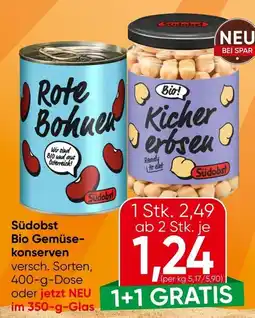 Spar Südobst Bio Gemüse-konserven Angebot