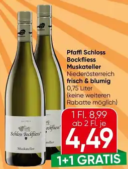 Spar Schloss Bockfließ Muskateller Angebot