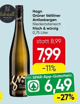 Spar Hagn Grüner Veltliner Antlasbergen Angebot