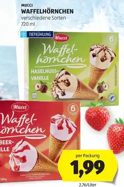 Hofer Mucci Waffelhörnchen Angebot