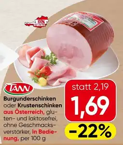 Spar TANN Burgunderschinken oder Krustenschinken Angebot