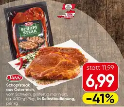 Spar TANN Schopfsteak Angebot