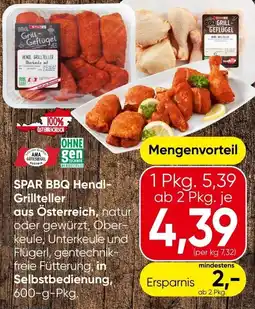 Spar SPAR BBQ Hendl-Grillteller Angebot