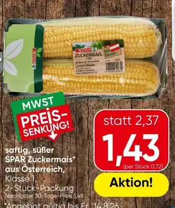 Spar SPAR Zuckerm Mais Angebot
