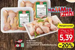 Spar S-Budget Hendl Unterkeulen Angebot