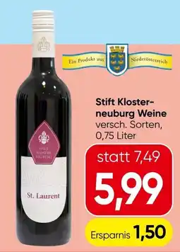 Spar Stift Klosterneuburg Weine St. Laurent Angebot