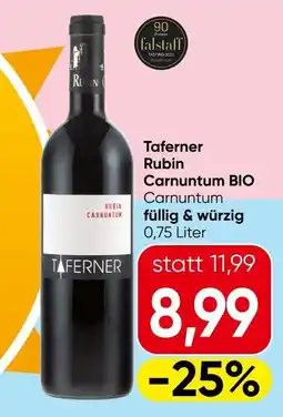 Spar Taferner Rubin Carnuntum BIO Angebot