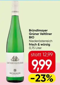 Spar Bründlmayer Grüner Veltliner BIO Angebot