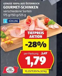 Hofer Gourmet-Schinken Angebot