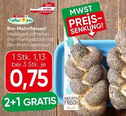 Spar Natur pur Bio-Mohnflosserl Angebot