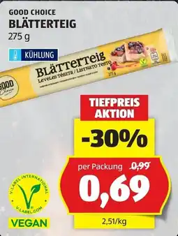 Hofer Good Choice Blätterteig Angebot