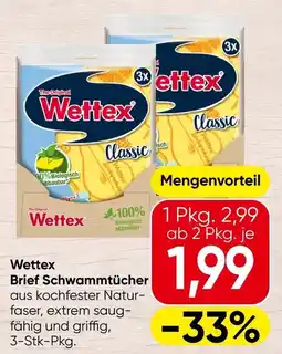 Spar Wettex Brief Schwammtücher Angebot