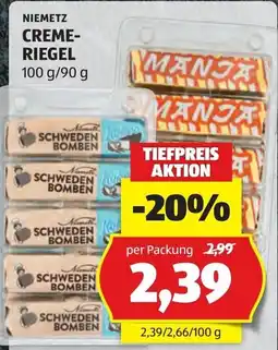 Hofer Niemetz Creme-Riegel Angebot