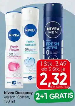 Spar Nivea Deospray Angebot