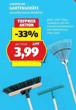 Hofer GARDENLINE GARTENGERÄTE Angebot