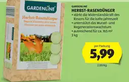 Hofer GARDENLINE HERBST-RASENDÜNGER Angebot