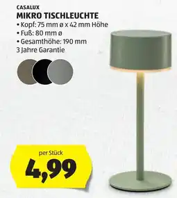 Hofer Casalux Mikro Tischleuchte Angebot