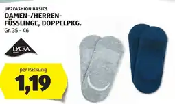 Hofer Up2fashion basics damen-herren-füsslinge Angebot