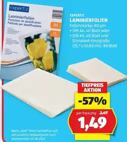 Hofer Expertiz Laminierfolien Angebot