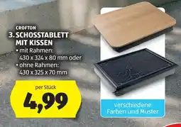 Hofer Crofton 3. Schosstablett mit Kissen Angebot