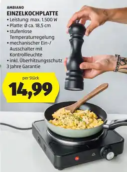 Hofer Ambiano Einzelkochplatte Angebot