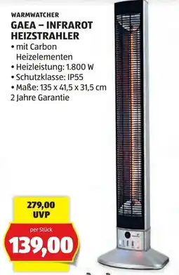 Hofer Warmwatcher Gaea - Infrarot Heizstrahler Angebot