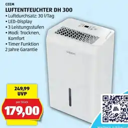 Hofer CEEM Luftentfeuchter DH 300 Angebot