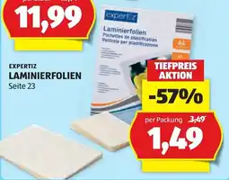 Hofer Expertiz Laminierfolien Angebot