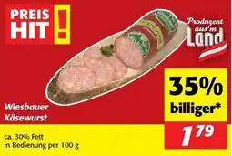 Nah&Frisch Wiesbauer Käsewurst Angebot