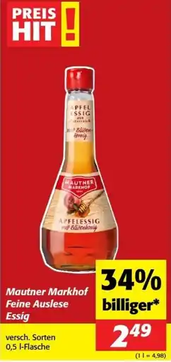Nah&Frisch Mautner Markhof Apfelessig mit Blütenhonig Angebot