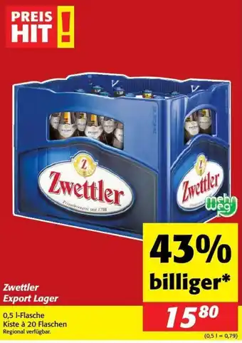 Zwettler Export Lager