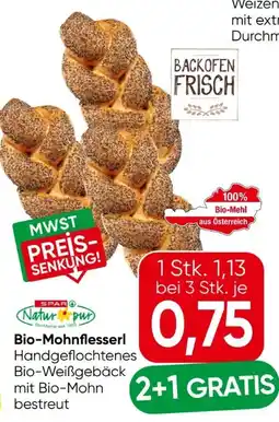 Eurospar Spar Natur pur Bio-Mohnflesserl Angebot