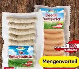 Eurospar Spar Natur pur Bio-Rostbratwürstel Angebot