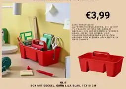 IKEA GLIS Box mit Deckel, Grün Lila/Blau Angebot
