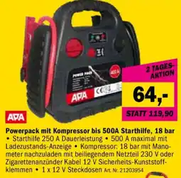 Forstinger Powerpack mit Kompressor bis 500A Starthilfe, 18 bar Angebot