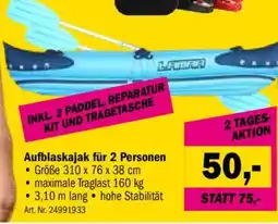 Forstinger Aufblaskajak für 2 Personen Angebot