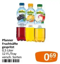 Kastner Pfanner Fruchtsäfte gespritzt Angebot