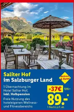 Lidl Reisen Saliter Hof im Salzburger Land Angebot