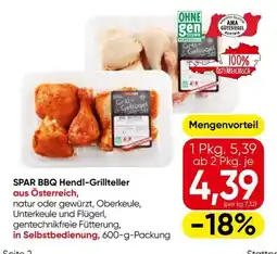 Eurospar SPAR BBQ Hendl-Grillteller Angebot