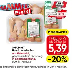 Eurospar S-Budget Hendl Unterkeulen Angebot