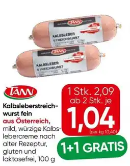 Eurospar TANW Kalbsleberstreichwurst fein Angebot
