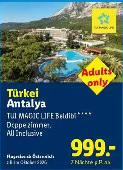 Lidl Reisen TUI MAGIC LIFE Beldibi Angebot