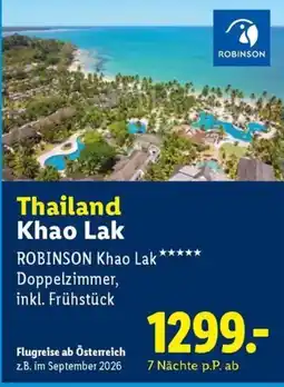 Lidl Reisen ROBINSON Khao Lak Angebot