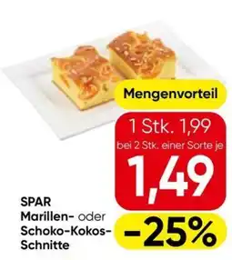 Eurospar SPAR Marillen- oder Schoko-Kokos-Schnitte Angebot