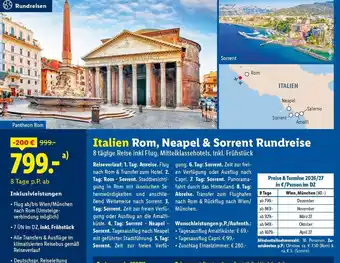 Italien Rom, Neapel & Sorrent Rundreise